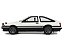 Toyota Sprinter Trueno AE86 1985 1:18 OttOmobile Branco - Imagem 11