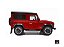 Land Rover Defender 90 Works V8 70th Edition 1:18 LCD Models Vermelho - Imagem 3