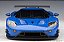 Ford GT GTE Plain Body Version 1:18 Autoart Azul - Imagem 3