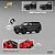 *** PRÉ-ORDER *** Toyota Sequoia TRD 1:64 CM Model Preto - Imagem 1