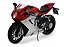 MV Agusta F3 800 1:10 Welly Vermelho - Imagem 1
