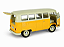 Volkswagen Kombi T1 Bus 1963 1:24 Welly Amarelo - Imagem 7