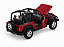 Jeep Wrangler Rubicon Conversível 2007 1:24 Welly Vermelho - Imagem 4