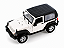 Jeep Wrangler Rubicon SoftTop 2007 1:24 Welly Branco - Imagem 1