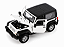 Jeep Wrangler Rubicon SoftTop 2007 1:24 Welly Branco - Imagem 3