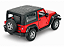 Jeep Wrangler Rubicon SoftTop 2007 1:24 Welly Vermelho - Imagem 2
