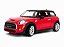 New Mini Hatch 1:24 Welly Vermelho - Imagem 1
