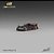 Pagani Imola 1:64 CM Model Black Carbon + Red - Imagem 4