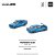 *** PRÉ-ORDER *** PANDEM E30 1:64 POP RACE Azul QTD4 - Imagem 1