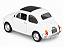 Fiat Nuova 500 1:24 Welly Branco - Imagem 5