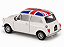Mini Cooper 1300 (UK Flag) 1:24 Welly Creme - Imagem 7