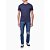Camiseta Calvin Klein Jeans  masculina azul marinho manga curta logo minimalista - Imagem 3