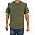 Camiseta básica Calvin Klein Jeans masculina verde militar de algodão logo minimalista - Imagem 1