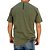 Camiseta básica Calvin Klein Jeans masculina verde militar de algodão logo minimalista - Imagem 3