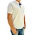 Camisa Polo Ogochi Slim masculina branca em  algodão piquet - Imagem 1