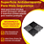 Mandala Piso Modular 30x30 Preto | Antiderrapante e Drenante | REF:1926 - Imagem 3