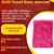 DUB Boyz MIC 350GSM 40x40 Rosa | Ultra Macia e Absorvente | Ideal para Polimento e Lustro Final | REF:5071 - Imagem 4