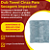 Toalha de Microfibra Dub Boyz | 400GSM | 60x120cm | Secagem Rápida e Alta Absorção | Cinza | REF:5845 - Imagem 2