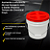 Chemical Guys Balde Plástico com Tampa Gamma Seal | Vedação e Durabilidade | REF:1844 - Imagem 5