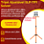 SOLVER | Tripé para Refletor Ajustável SLP-TP1 | Suporte para 2 Refletores | Altura de até 1,28m | Estável e Portátil | REF:4911 - Imagem 5