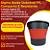 Sigma Balde Dobrável 17L Vermelho e Preto | Compacto e Resistente | REF:6536 - Imagem 2