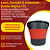Sigma Balde Dobrável 17L Vermelho e Preto | Compacto e Resistente | REF:6536 - Imagem 5