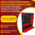 Painel Organizador Sigma 18 Peças Vermelho | Organização de Ferramentas e Ambiente de Trabalho | REF:6781 - Imagem 3