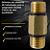 SIGMA ADAPTADOR CONECTOR G1/4M X G1/4M NIPLE - 0761091110 REF:6352 - Imagem 7