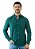 Camisa Ralph Lauren Oxford Manga Longa Verde Militar - Imagem 1