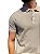 Polo Guess Piquet Masculina Bege - Imagem 3