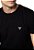 Camiseta Guess Etq Triang Emborrachado Preta - Imagem 1