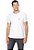 Camiseta Guess Etq Triang Emborrachado Branca - Imagem 2