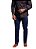 Calça Ellus Masculina Azul Marinho Reta Bolso Faca - Imagem 7