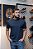 Camiseta Pima Básica Essencial Slim Fit Masculina Individual Azul Marinho - Imagem 2