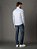 Camisa Calvin Klein Manga Longa Slim Básica Azul Claro - Imagem 5