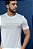 Camiseta Slim Guess Flocado Branco - Imagem 3