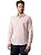 Camisa Masculina Slim Listrada Calvin Klein Rosa Claro - Imagem 1