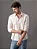 Camisa Masculina Regular Micro Listrado Calvin Klein Caqui Medio - Imagem 1