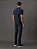 Camisa Polo Masculina Básica Com Friso Calvin Klein Azul Marinho - Imagem 2