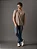 Camiseta Calvin Klein Masculina Est NY Caqui Medio - Imagem 2