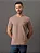 Camiseta Masculina Piquet Manga Curta Calvin Klein Caqui Medio - Imagem 1