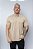 Polo Basico Comfort Masculina Individual Bege Medio - Imagem 1