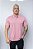Polo Basico Comfort Masculina Individual Rosa Claro - Imagem 1