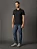 Polo Masculina Slim Malha Textura Calvin Klein Preto - Imagem 4