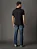 Polo Masculina Slim Malha Textura Calvin Klein Preto - Imagem 5