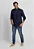 Camisa Tommy Hilfiger Oxford Manga Longa Azul Marinho - Imagem 3