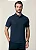 Polo Slim Básica Friso Masculina Individual Azul Marinho - Imagem 1