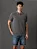 Polo Masculina Logo Monograma Calvin Klein Jeans Chumbo - Imagem 1