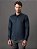 Camisa Masculina Manga Longa Slim Básica Marinho - Imagem 2