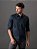 Camisa Masculina Manga Longa Slim Básica Marinho - Imagem 3